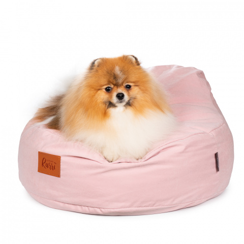 Лежак для кошек и собак мелких пород, 58х58х32 см, розовый 1