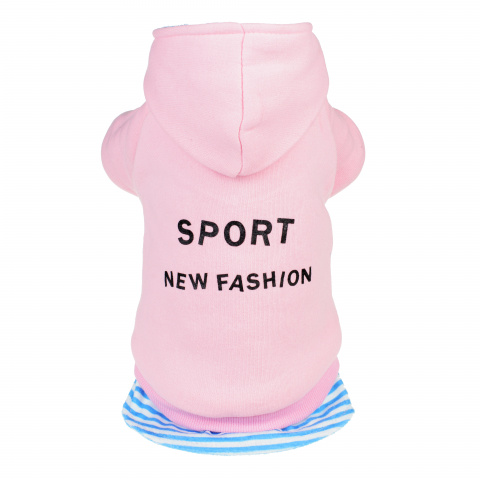 Толстовка с капюшоном розовая Sport XL