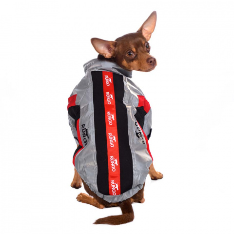Куртка на молнии для собак крупных пород Карликовый пинчер, Джек Рассел, Бигль 46x66x43см 3XL серый (унисекс) 6
