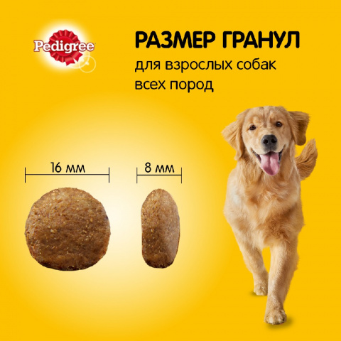 Сухой корм для взрослых собак всех пород, с говядиной, 2,2 кг 7