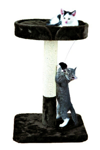 Когтеточка-столбик для кошек с площадкой Рауль, коричневый, 45х45х72 см