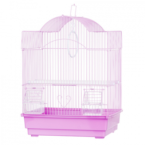 Клетка для мелких птиц 35x28x46 см фиолетовая