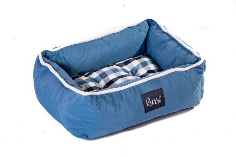 Лежак Кьель для кошек и собак мелких пород, 48x35x17 см, голубой 2