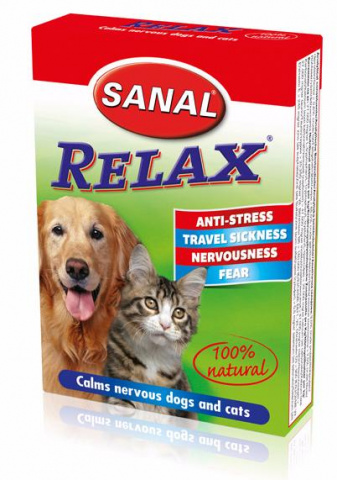 Relax Успокоительное средство от укачивания в транспорте для кошек и собак, 15 таблеток