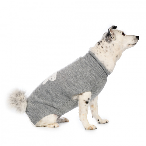 Свитер для собак 3XL серый (унисекс)