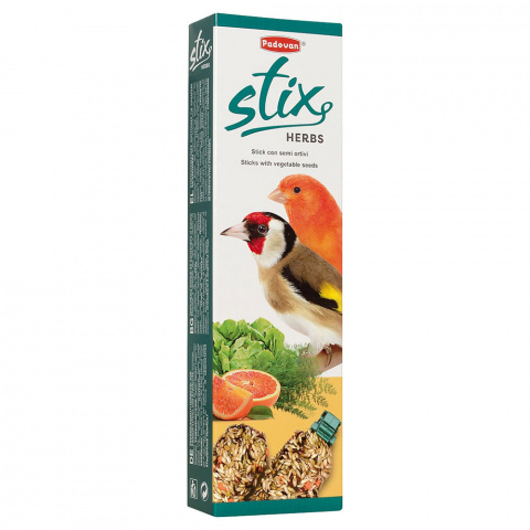 Stix Herbs Лакомство палочки антистрессовые с травами для канареек и экзотических птиц, 80 гр.