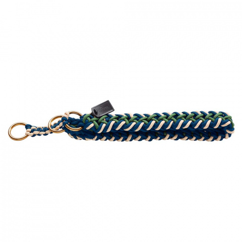 Tinnum Ошейник-удавка для собак синий с зеленым 60х1,8 см 1
