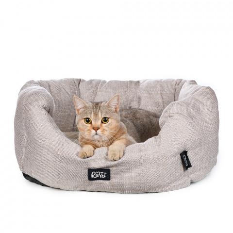 Лежак фигурный для кошек и собак мелких и средних пород, 70х55х23 см, цвет в ассортименте