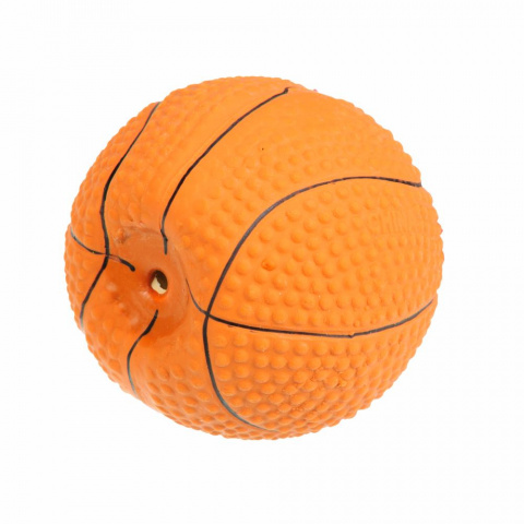 Игрушка для собак Мяч баскетбольный, латекс, коричневый, 6,5 см