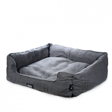 Лежак для кошек и собак мелких пород, 60х52х18 см, серый 1