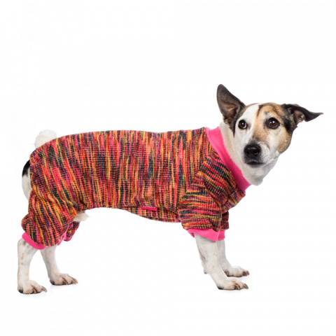 Костюм с хвостиком для собак XL розовый (унисекс) 1
