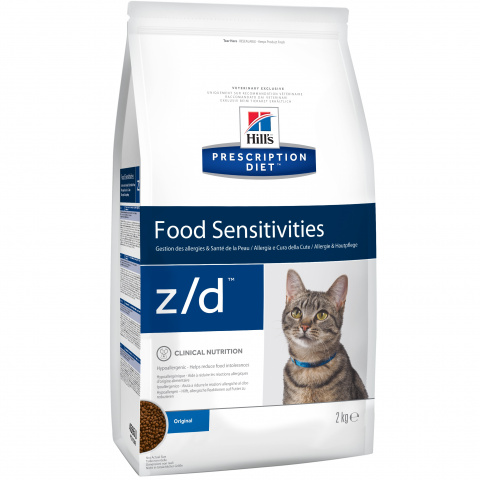 Prescription Diet z/d Food Sensitivities сухой корм для кошек, диетический гипоаллергенный, 2кг 7