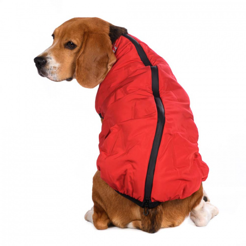 Куртка на молнии для собак 2XL красный (унисекс) 8