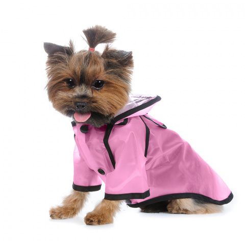 Дождевик-плащ для собак XL розовый (унисекс)