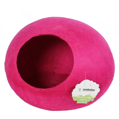 Домик-слипер WoolPetHouse для животных мелких пород, 40х40х20 см, розовый