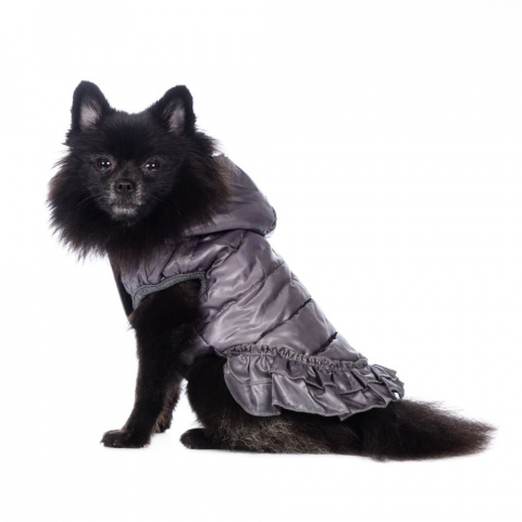 Куртка-платье для собак 3XL серый (девочка) 3