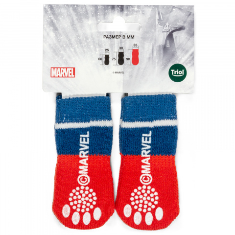 Носки для собак Marvel Капитан Америка L синий (унисекс) 1