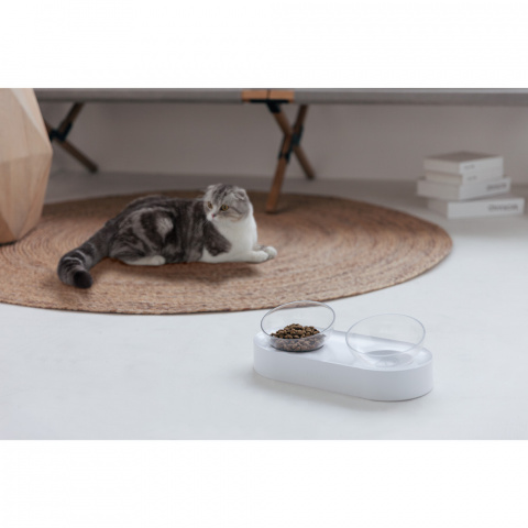 Миска для кошек и собак на подставке двойная Fresh Nano 7