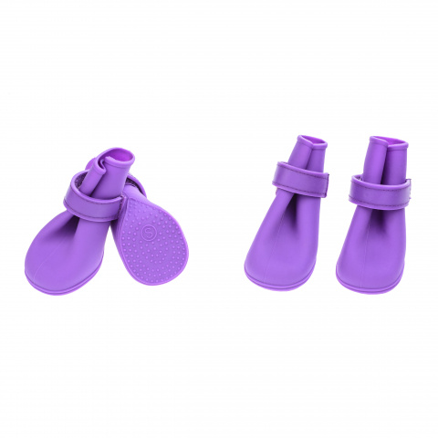 Ботинки на липучках фиолетовые L