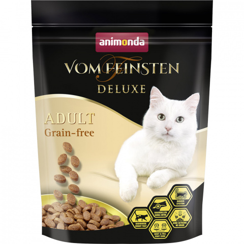 Корм сухой VOM FEINSTEN DELUXE Grain-free беззерновой для взрослых кошек1,75кг