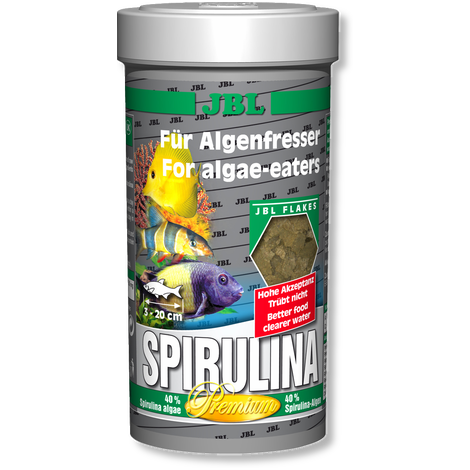 Spirulina Основной корм премиум для растительноядных аквариумных рыб,хлопья, 250мл (40г)
