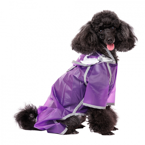 Дождевик для собак с ножками XL фиолетовый (унисекс)