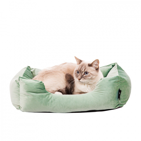 Лежак для кошек и собак мелких и средних пород, 50х40х20 см, зеленый 1
