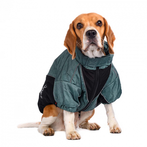 Куртка на молнии для собак мелких пород 29x42x27см M зеленый (унисекс) 5