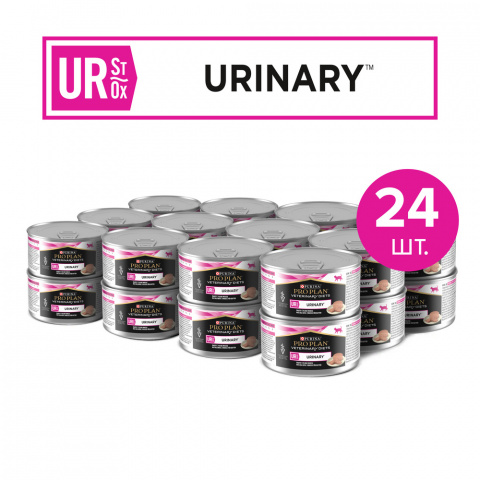 UR ST/OX Urinary Влажный диетический корм (консервы) для кошек при болезнях нижних отделов мочевыводящих путей, паштет, 195 гр. 13