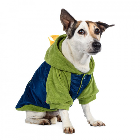 Куртка с капюшоном для собак M синий (унисекс) 6