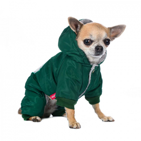 Комбинезон с капюшоном для собак XL зеленый (унисекс) 6