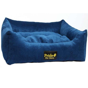 Лежак для животных Палитра прямоугольный с мягкими бортиками голубой 50х40х10 см