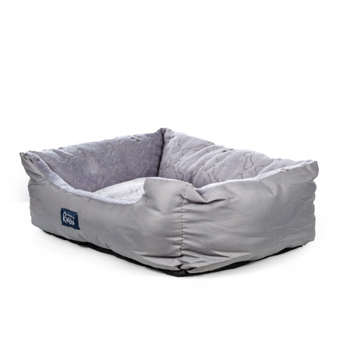 Лежак для кошек и собак, 60х50х17 см, серый 1