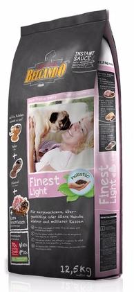 Finest Light корм для взрослых привередливых собак, склонных к лишнему весу, или пожилых собак малых и средних пород, 12,5 кг