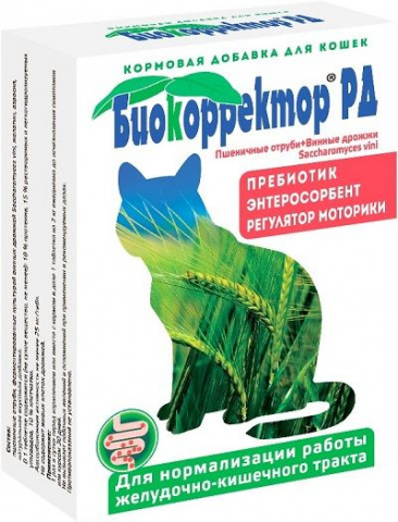 Биокорректор РД для кошек, 60 таблеток