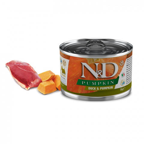 N&D PUMPKIN влажный корм для собак, с уткой и тыквой, 140г 1