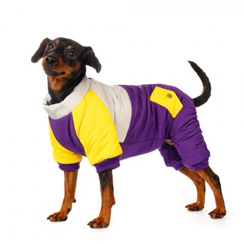 Комбинезон на молнии для собак 2XL фиолетовый (девочка)