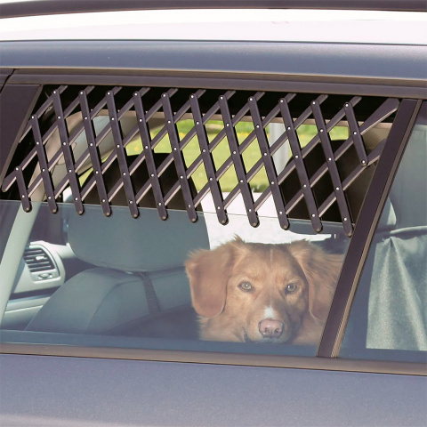 Решётка вентиляционная на окно машины для собак, 30–110 см, чёрная