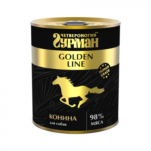 Golden Line консервы для собак, с кониной, 340 г