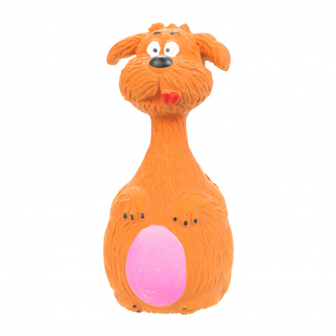 Игрушка для собак Собака с большим животом, латекс, 13 см