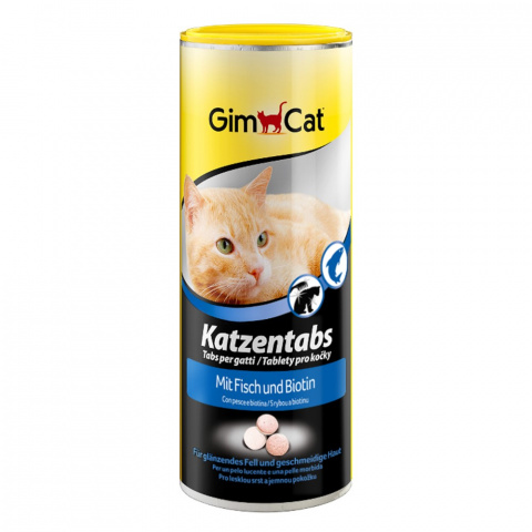 GimCat Табс Кормовая добавка для кошек с рыбой и биотином, 425 г