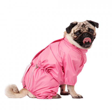 Дождевик для собак XL розовый (девочка)