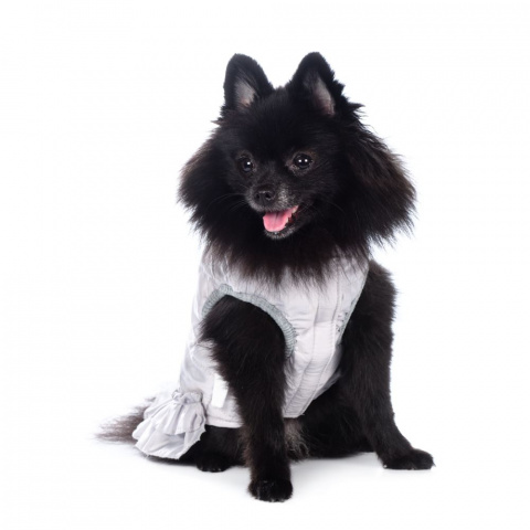 Куртка-платье для собак M серый (девочка) 7