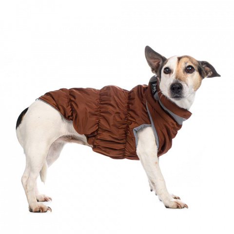Куртка на молнии для собак Французский бульдог XL коричневый (унисекс) 2