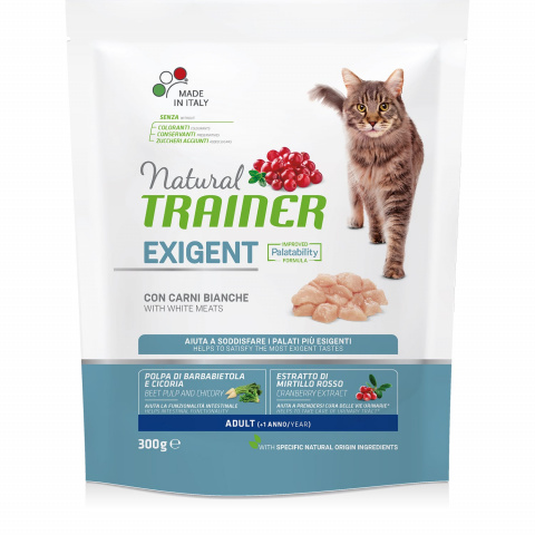 Natural Exigent Cat корм для привередливых кошек старше 1 года, с белым мясом, 300 г