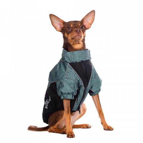 Куртка на молнии для собак средних пород 37x54x35см XL зеленый (унисекс) 2