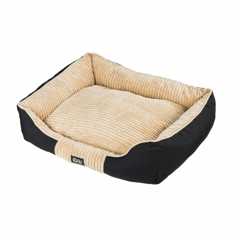 Лежак прямоугольный Ламмио для кошек и собак мелких пород, 55x45x16 см, черный