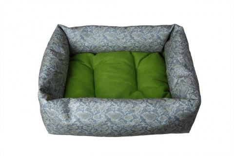 Лежак-диванчик №1 для кошек и собак мелких и средних пород, 52х45х21 см, серый