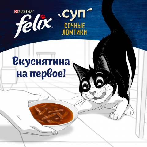 Влажный корм для взрослых кошек Kitekat «Сочная говядина» со вкусом говядины в желе 85 г