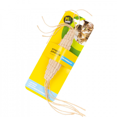Игрушка для кошек Мятный рогалик из картона